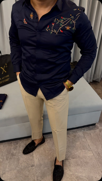 Hand-embroidered Shirt
