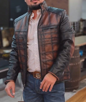 Handcrafted Vintage Tobacco Jacket