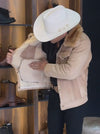 Marlboro Wool Collar Suede Jacket