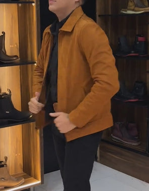 Minimalist Suede Jacket
