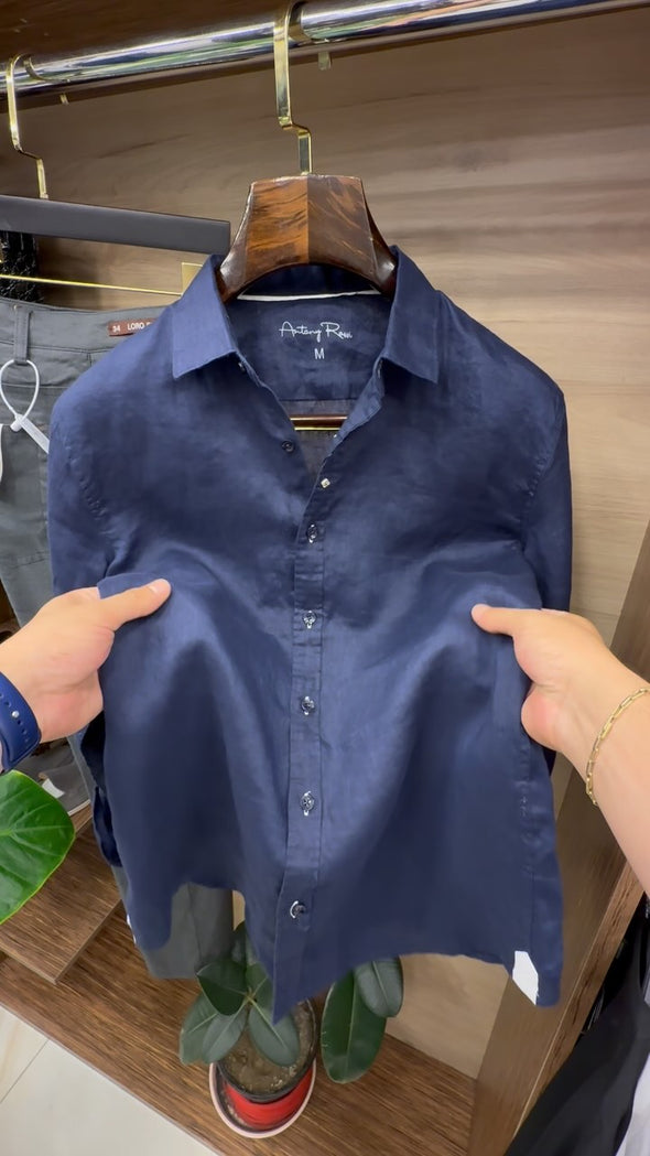 Solid-color Casual Shirt