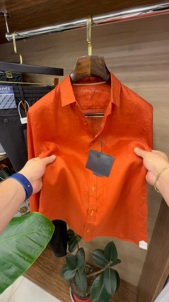 Solid-color Casual Shirt