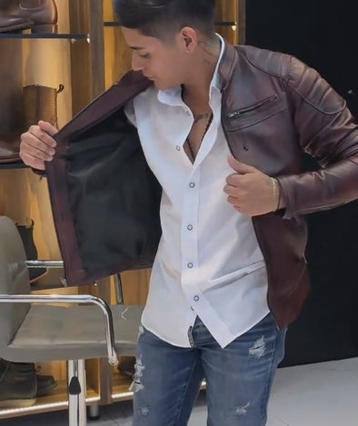 Western Vintage Cowhide Jacket