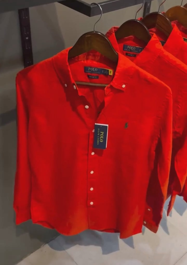 Solid-color Linen Casual Shirt
