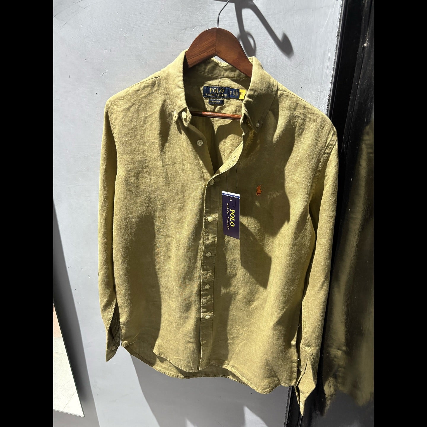 Solid-color Linen Casual Shirt