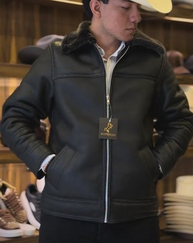 Marlboro Black Cowhide Jacket(Buy 2 Free Shipping✔️)