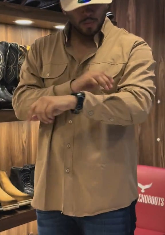 Solid-color Casual Shirt