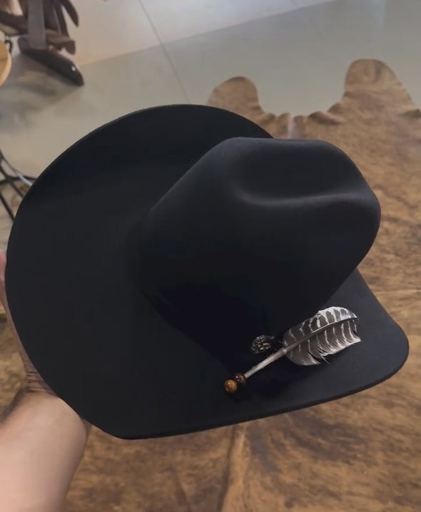 Feather Accessories Cowboy Hat