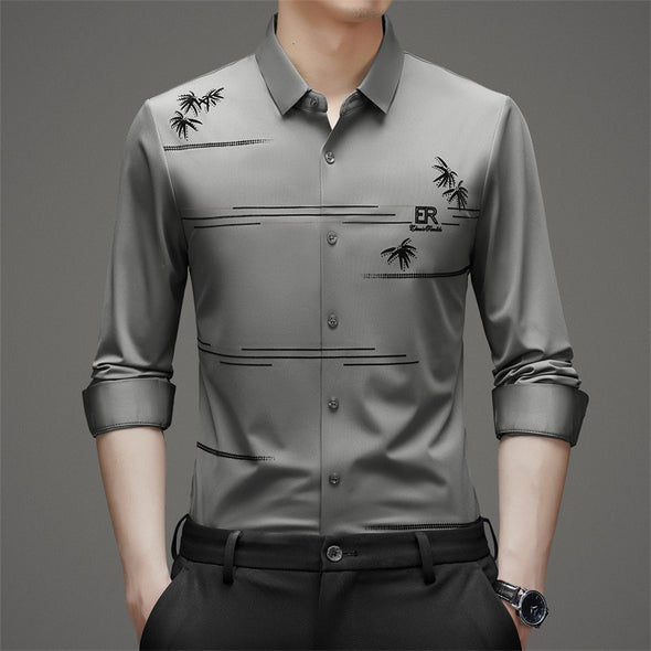 Hand-Embroidered Breathable Shirt
