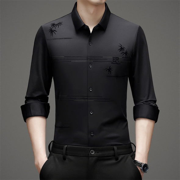 Hand-Embroidered Breathable Shirt