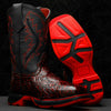 Black Cherry Hand-Tooled Boots