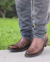 Vintage Python-Skin Western Boots