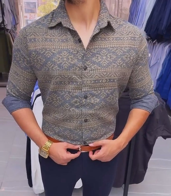 Floral Embroidered Shirt