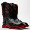 Black Caiman Neck Boots