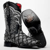 Grey Jumbo Piraroucu Leather Boots