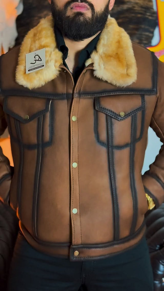Caramel Wool-lined Jacket
