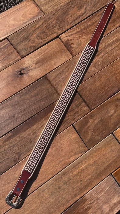 Hand-woven Cowhide Belt