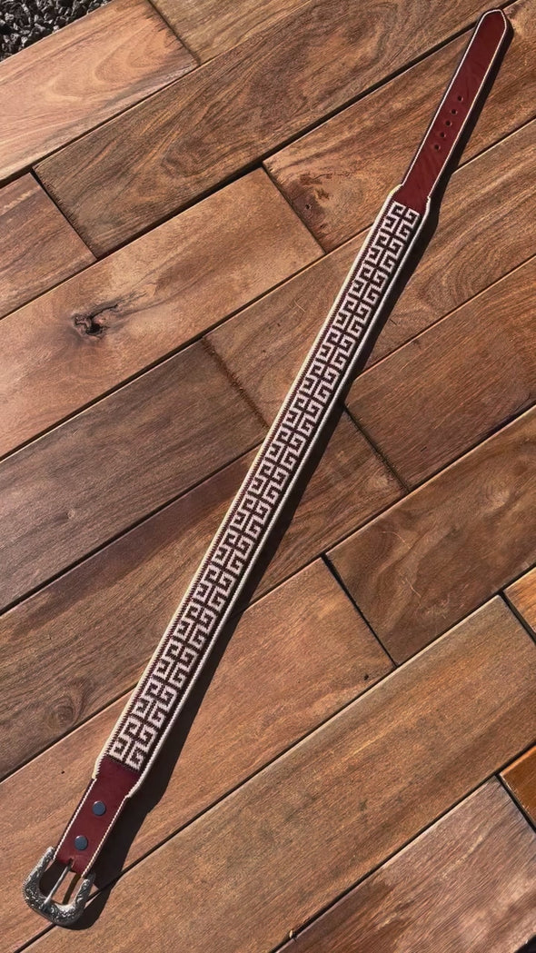 Hand-woven Cowhide Belt