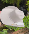 White Feather Suede Cowboy Hat
