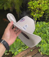White Feather Suede Cowboy Hat