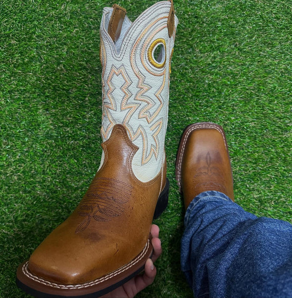 Vintage Embroidered Ranch Boots
