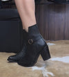 Hand-woven Cowhide Ankle Boots