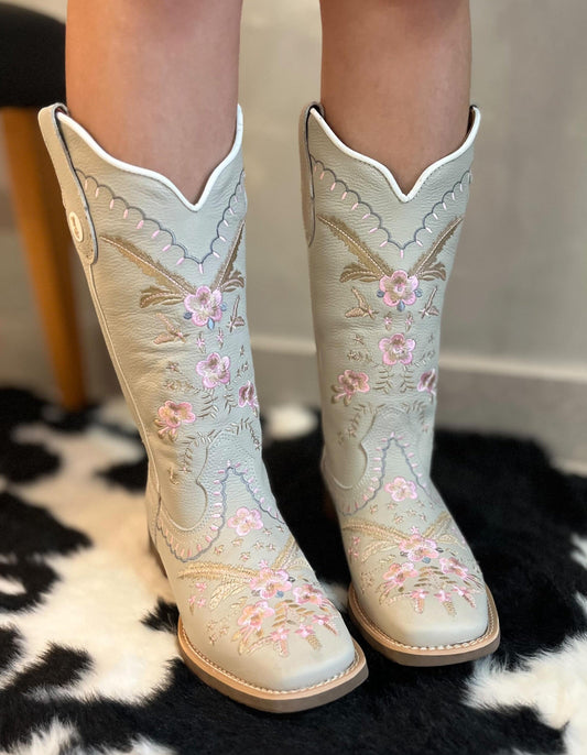 Handcrafted Floral Embroidered Boots
