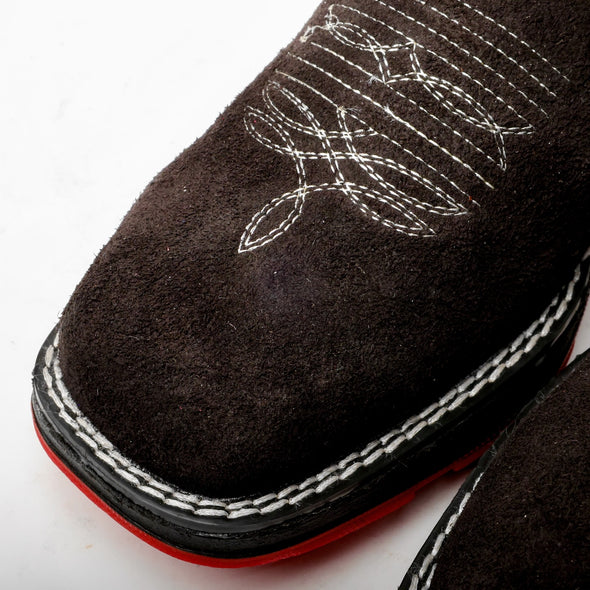 EXCLUSIVE Black Rough-Out Boots