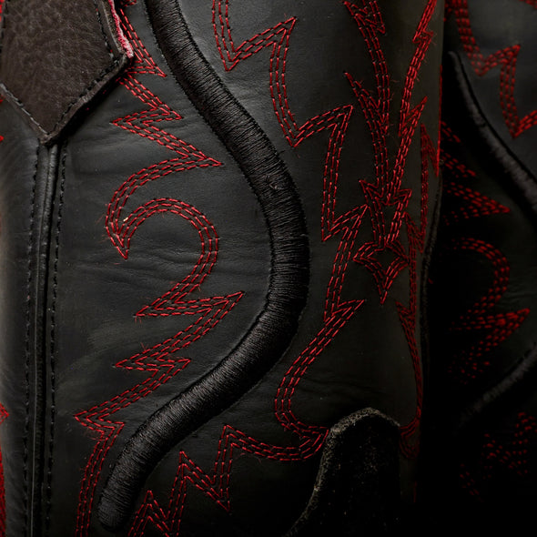 EXCLUSIVE Black Rough-Out Boots