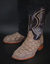Vintage Tobacco Fishskin Ranch Boots
