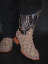Vintage Tobacco Fishskin Ranch Boots