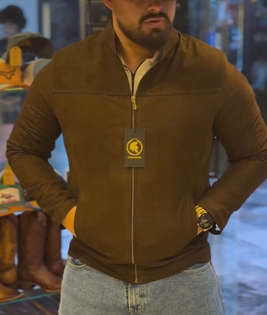 Western Minimalist Suede Jacket