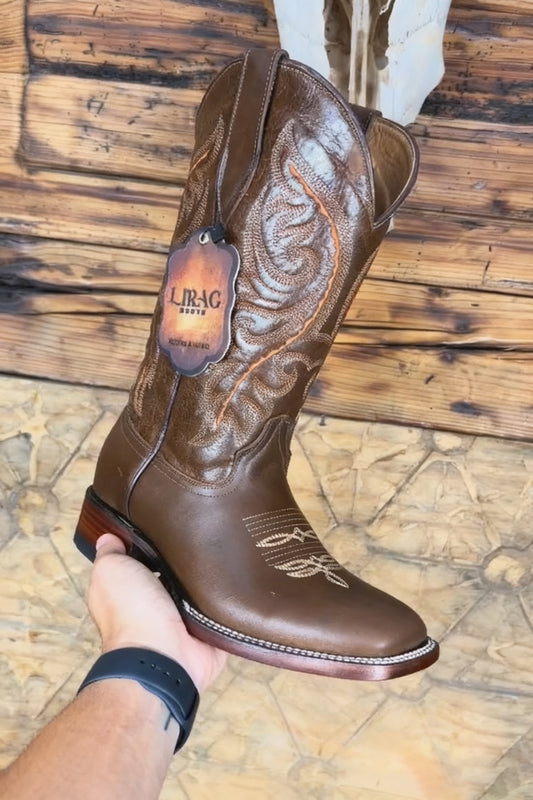 Hand-embroidered Western Ranch Boots