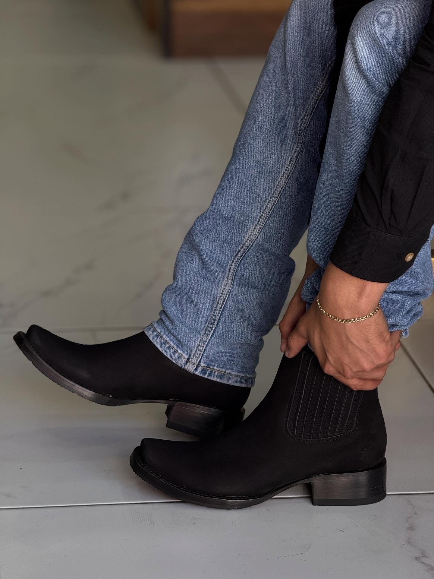 Western Classic Suede Ankle Boots