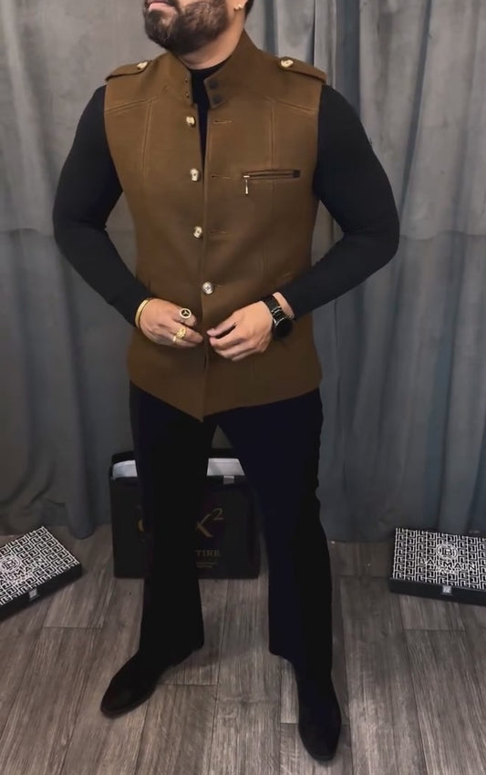 Hand-cut Cowhide Vest