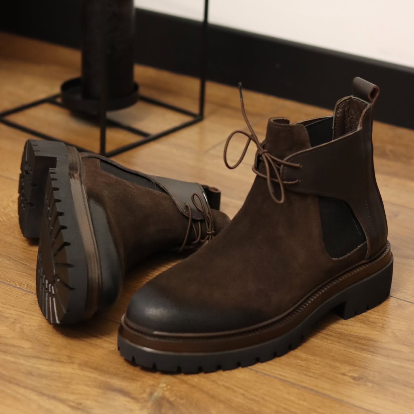 Vintage Suede Chelsea Boots