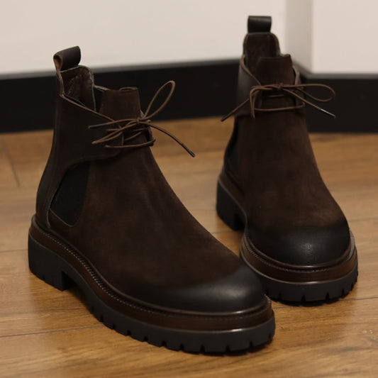 Vintage Suede Chelsea Boots