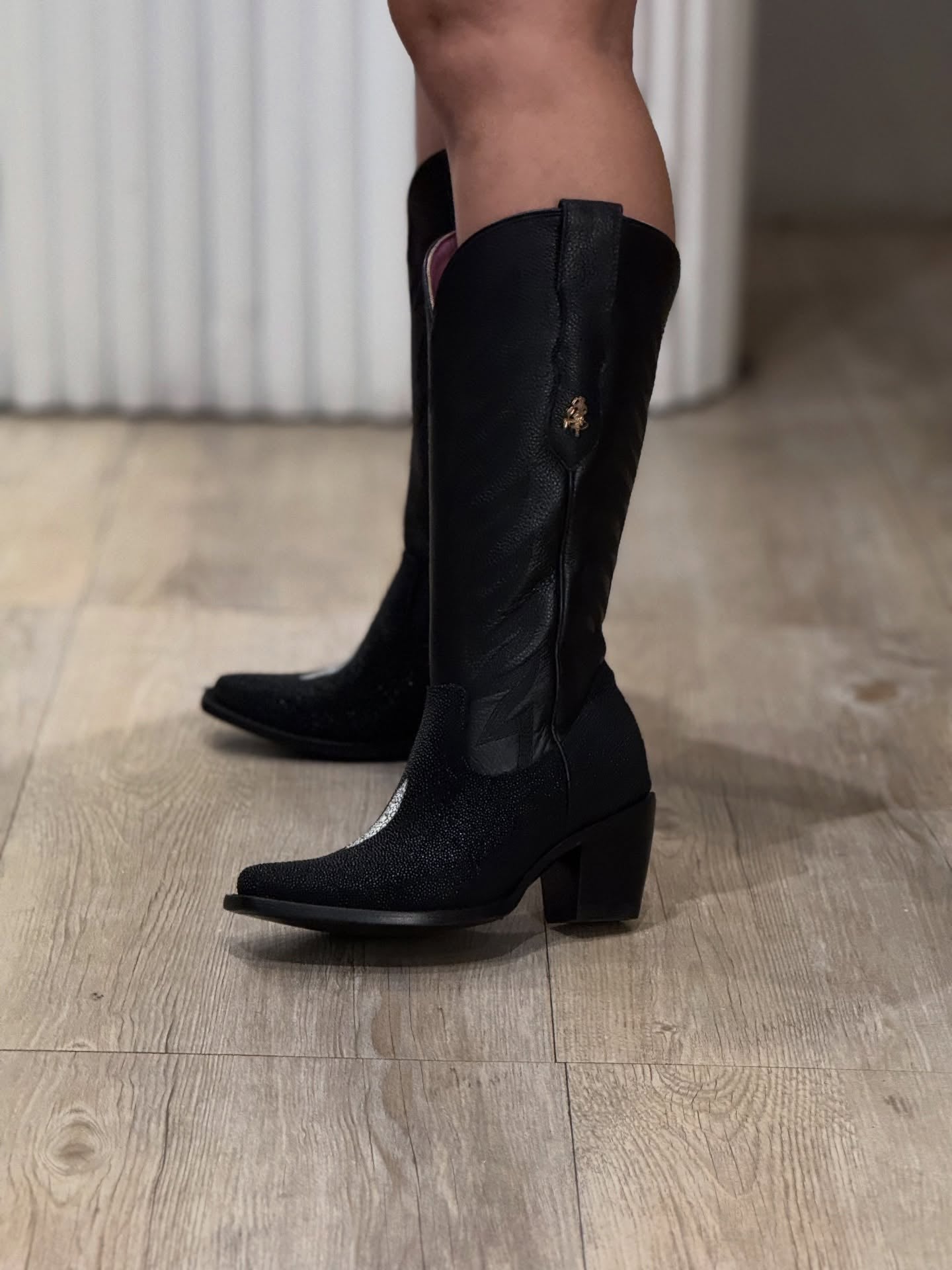 Black Stingray Cowgirl Boots