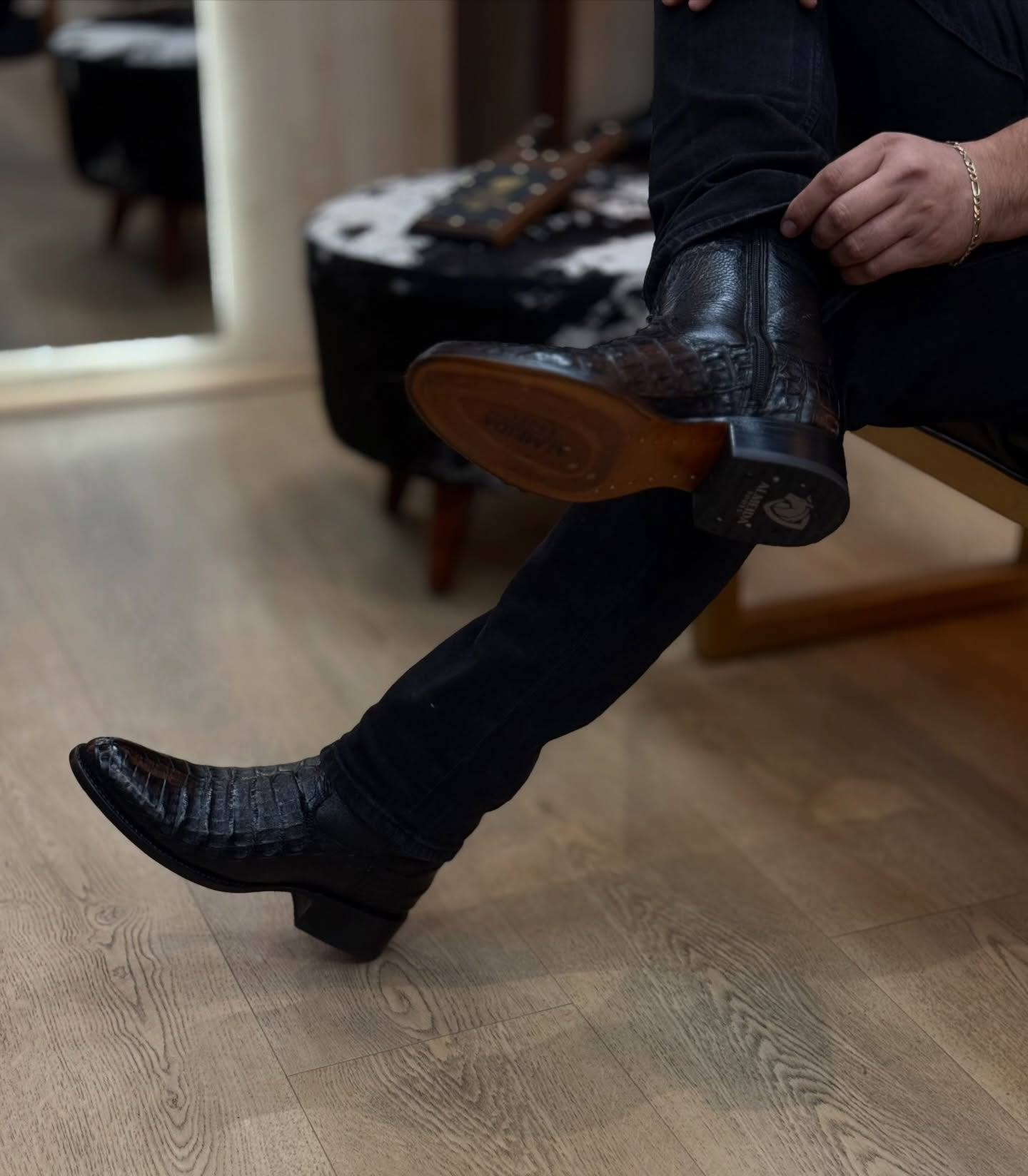 Vintage Crocodile Skin Gala Boots