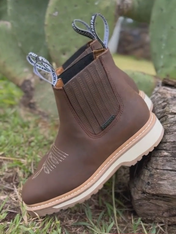 Vintage Cowhide Ankle Boots