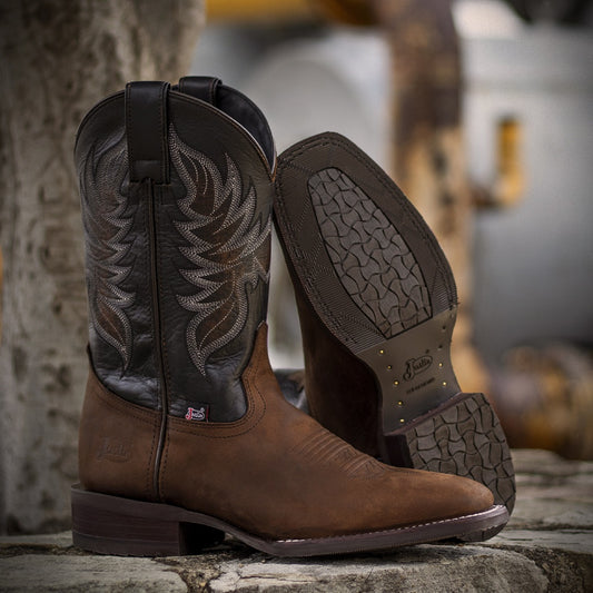 Vintage Embroidered Western Ranch Boots