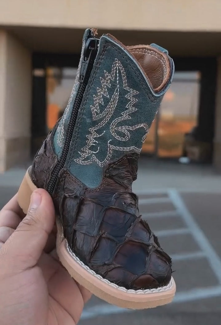 AUTHENTIC Pirarucu Skin Kid’s Boots