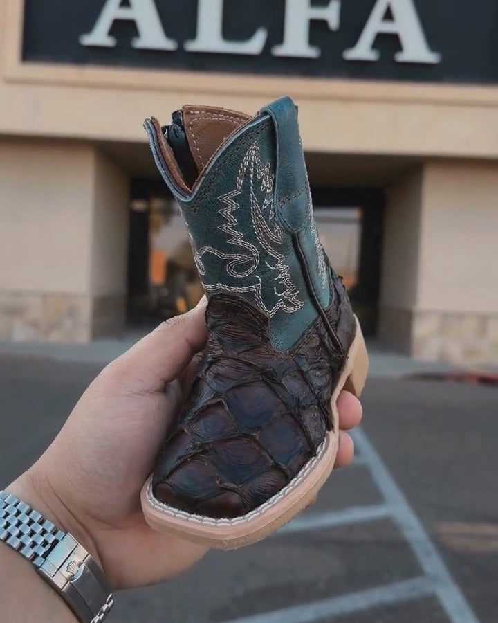AUTHENTIC Pirarucu Skin Kid’s Boots