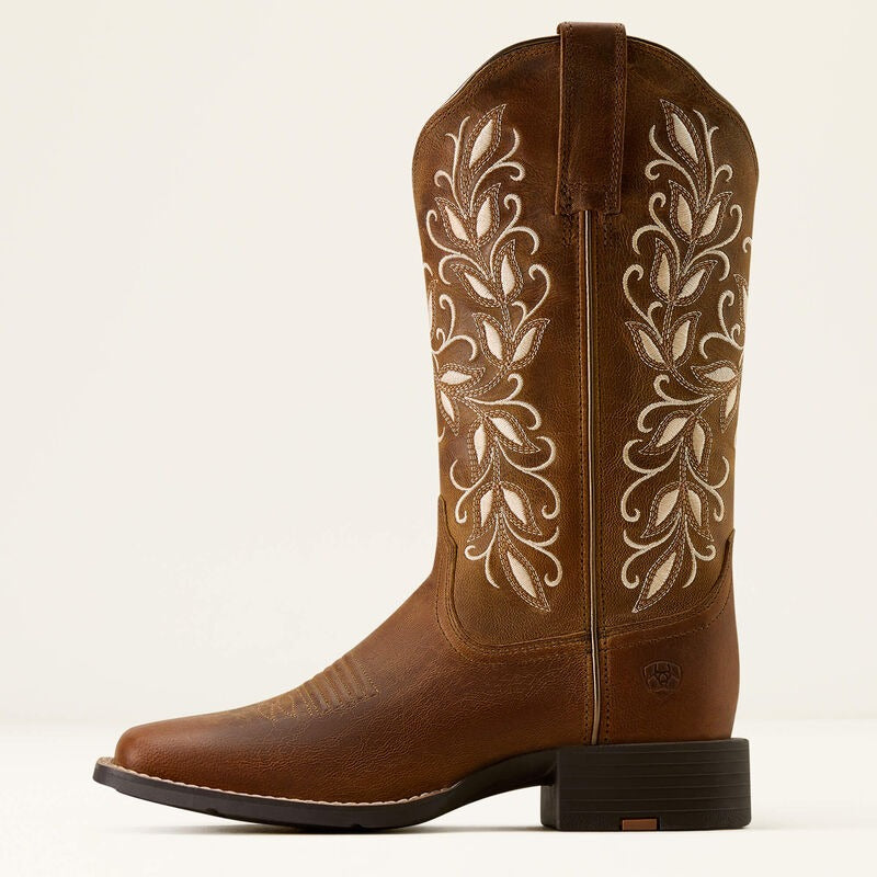 Round Up Holly Wide Square Toe Western Boots