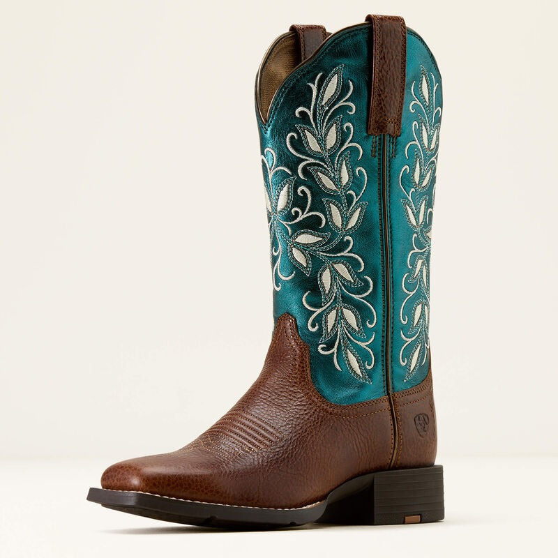 Round Up Holly Wide Square Toe Western Boots