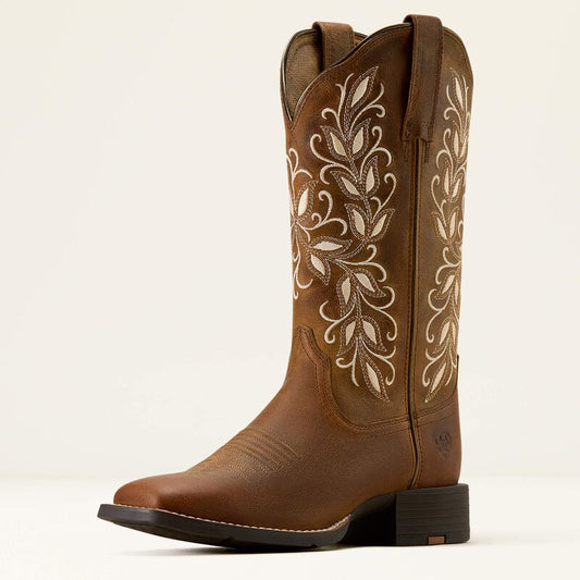 Round Up Holly Wide Square Toe Western Boots