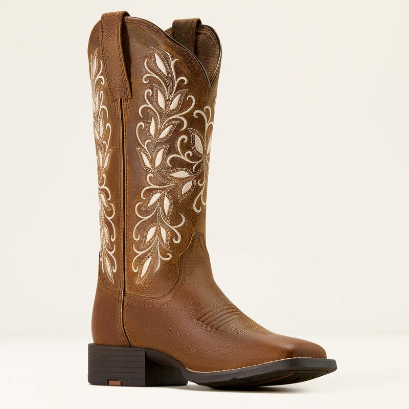 Round Up Holly Wide Square Toe Western Boots