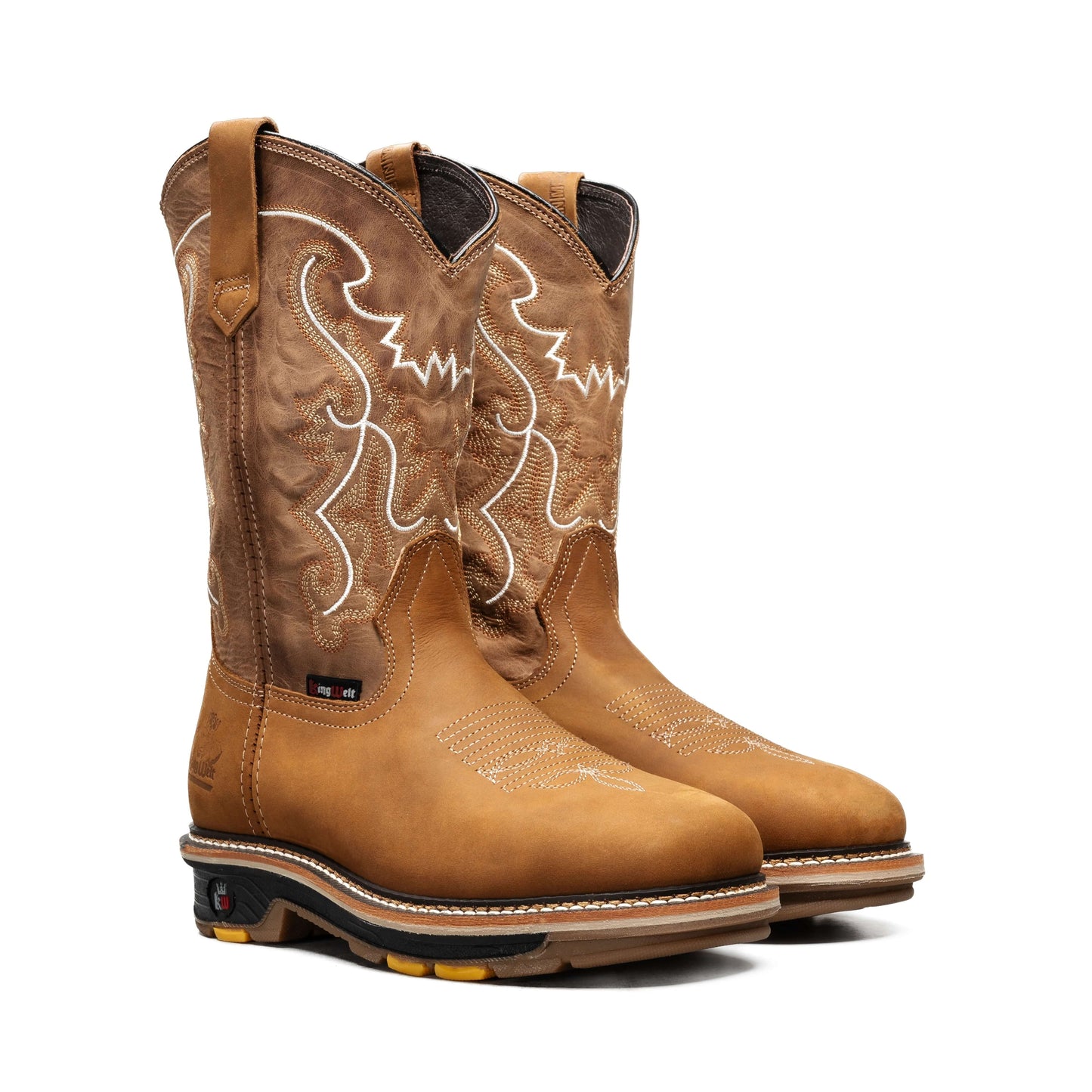 Soft Toe Lightweight Square Toe Work Boots Slip On