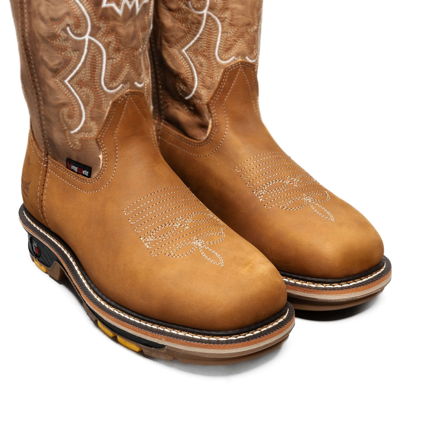 Soft Toe Lightweight Square Toe Work Boots Slip On