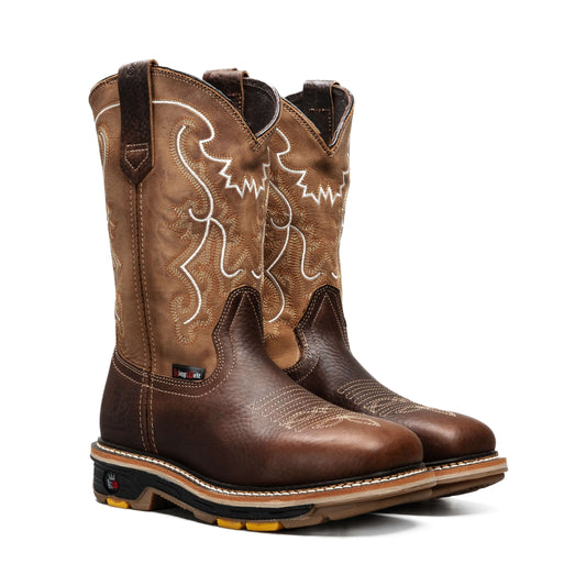 Soft Toe Lightweight Square Toe Work Boots Slip On